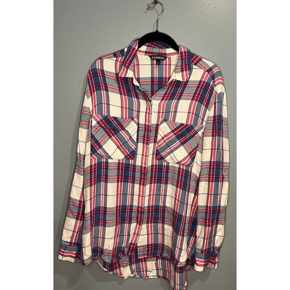 Express Tops - EUC Express Plaid Shirt